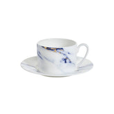 Marble Azure Tea Cup Saucer