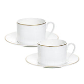 Alligator Gold Tea Cup & Saucer (Set of 2)