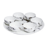 Marble Venice Fog Seder Plate/ Appetizer Set