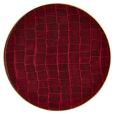 Alligator Ruby Charger Plate