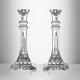 Lismore Square Candlestick 25cm 10in, Set of 2
