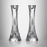 Lismore Diamond Candlestick 25cm 10in, Set of 2