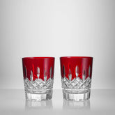 Lismore Red Double Old Fashioned, 12.5 oz, Set of 2