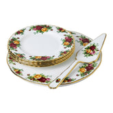 Royal Albert Old Country Roses 6-piece Cake Server Set