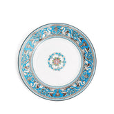 Florentine Turquoise Salad Plate 8Inch