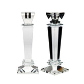 Classic Euro Crystal Tapered Candle Holder Set