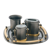 Suspension Black & Gold Havdalah Set