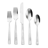 Frank Lloyd Wright Tree of Life Mirrored 18/10 Stainless Steel 20 Piece Flatware Set