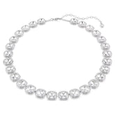 Una Angelic necklace Cushion cut, White, Rhodium plated