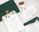 Bracket Shaped Flat Invitation