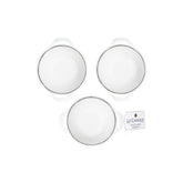 Rustica Antique White Mini Two Handled Bowls