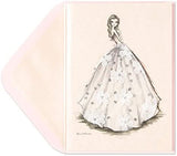 Lace Wedding Gown Wedding Shower Card