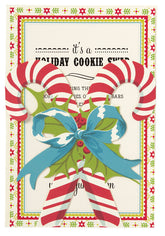 Candy Cane Die-Cut Pocket Personalized Invitations (Set of 50)