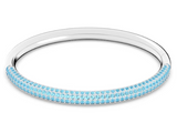 Stone bangle, Blue, Stainless Steel LAST IN STOCK