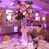 Disco Ball and Floral Table Decor