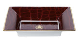 Alligator Ruby Vide Poche/ Jewelry Tray