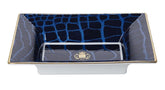 Alligator Sapphire Vide Poche/ Jewelry Tray