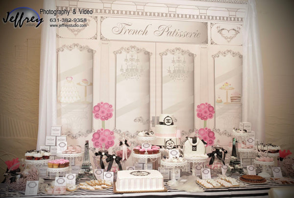 Dalmazio Design Backdrop - French Patisserie Rental