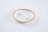 Golden Salerno Small 2 Section Platter
