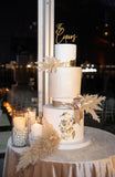 Perfectly Personalized Decorated Cake and Display and Acrylic Topper