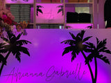 Miami Chic Personalized Favor Table Set Rental