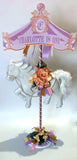Dalmazio Design Fairy Tale & Fancy Carousel Horse Centerpiece w/ Sign Rental