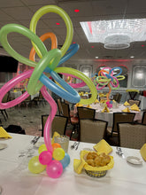 Neon Balloon Flower Centerpiece