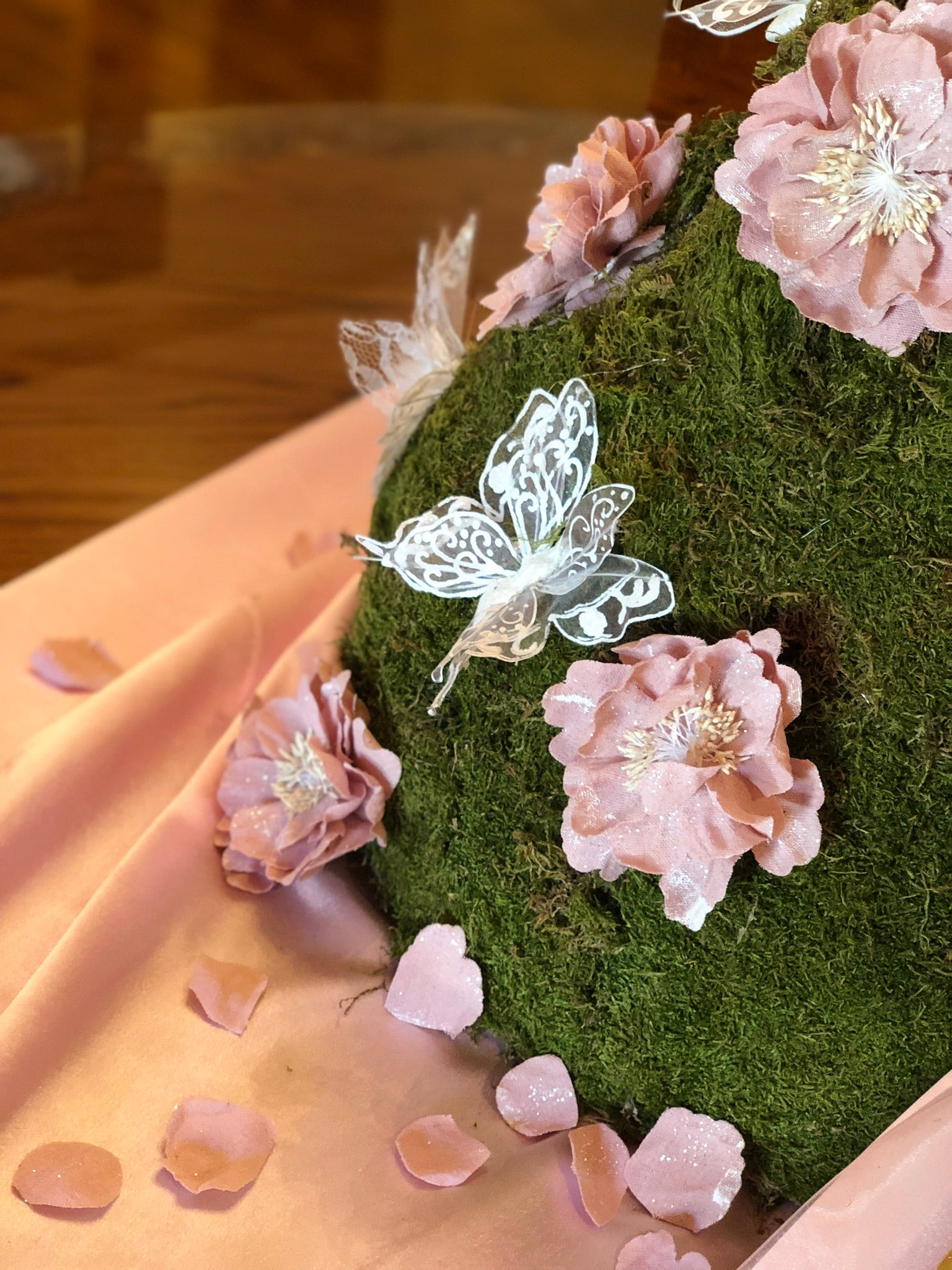 Dalmazio Design Fairy Tale Garden Moss Tree Centerpiece