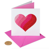 Gemmed Heart Valentine's Day Greeting Card