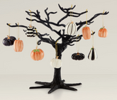 Mini Pumpkin 10-Piece Ornament & Tree Set