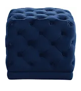 Blue Tufted Ottoman Rental
