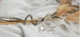 Crystal Beaded Swarovski Flower with Stem