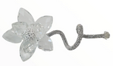 Crystal Beaded Swarovski Flower with Stem