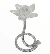 Crystal Beaded Swarovski Flower with Stem