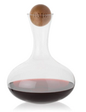 Perfectly Personalized Large Wine Decanter with Rubber Wood Stopper 67 oz.