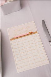 Lavender Garden Theme Bingo Card