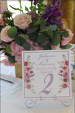 Bubbly Brunch Table Numbers