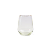 Vietri Rainbow Green Stemless Wine Glass - 20% OFF