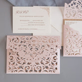 Elegant Laser Cut Envelope Wedding Invitation