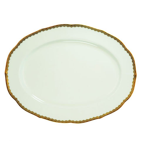 Antique Gold 14&quot; Oval Platter
