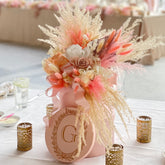 Beautifully Blush Hat Box Centerpieces