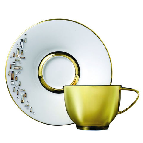 Diana Gold Espresso Cup &amp; Saucer&#44; Gold