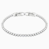 Swarovski Emily Bracelet; White; Rhodium Plated Dalmazio Design