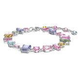 Gema Bracelet, Multicolored, Rhodium Plated