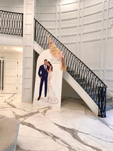 Modern Chic Arched Backdrop with Pampas Grass