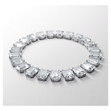 Millenia Necklace, Octagon Cut Crystals, White, Rhodium Plated