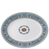 Florentine Turquoise Oval Platter 13.75"