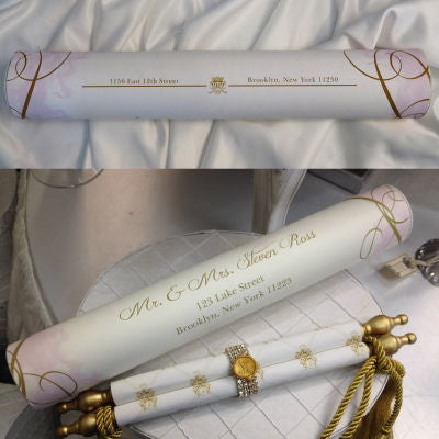 Dalmazio Design Tela Di Scorrimento Invitation Large Mailing Tube