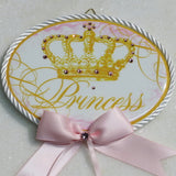 Dalmazio Design Keepsake Porcelain Plaque- Princess Baby Pink Accent 8x10"