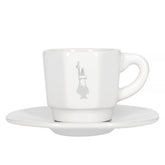 Set of 4 8-Faces Cups White